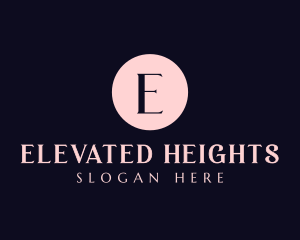 Cursive Pink Lettermark logo design