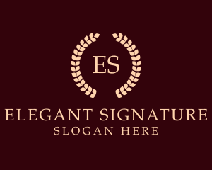 Elegant Wreath Business logo design