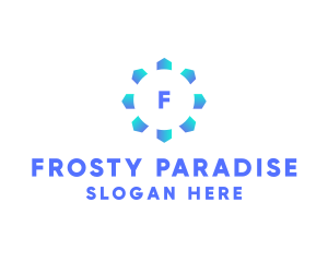 Snowflake Winter Frost logo