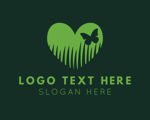 Lawn Grass Heart logo