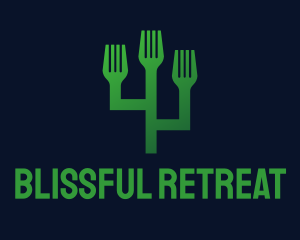 Green Fork Cactus Logo