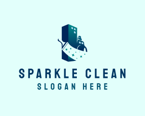 Clean Building Cleaning logo