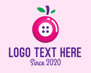 Fruit Berry Button logo design