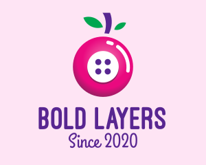 Fruit Berry Button logo design