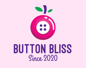 Fruit Berry Button logo design