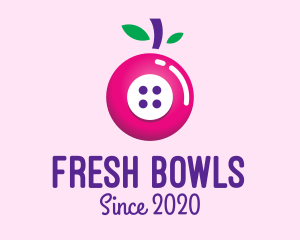 Fruit Berry Button logo design