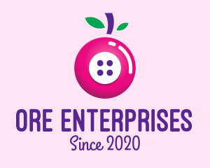 Fruit Berry Button logo design