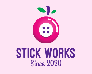 Fruit Berry Button logo design