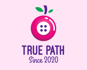 Fruit Berry Button logo design