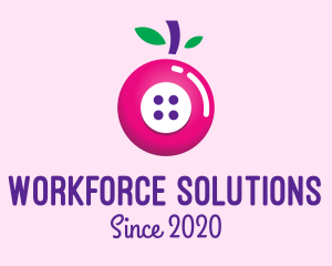 Fruit Berry Button logo design