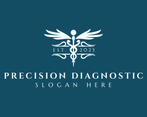 Medical Clinic Caduceus logo design