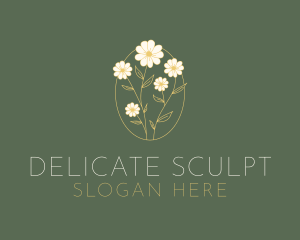 Aesthetic Flower Arrangement logo design