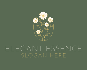 Aesthetic Flower Arrangement logo design