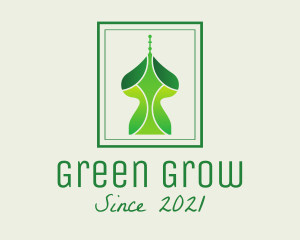 Green Arabian Structure  logo design