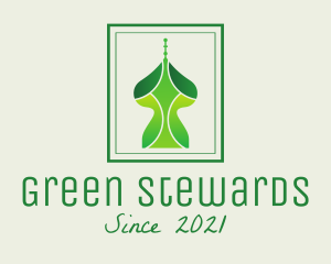 Green Arabian Structure  logo design