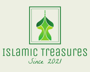 Green Arabian Structure  logo design