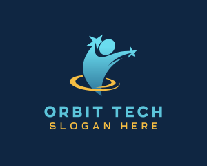 Star Person Orbit logo design