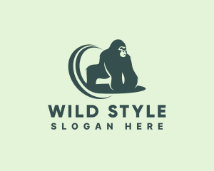 Wild Gorilla Beast logo design