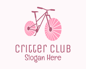 Pink Travel  Bike  logo design