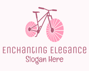 Pink Travel  Bike  logo design