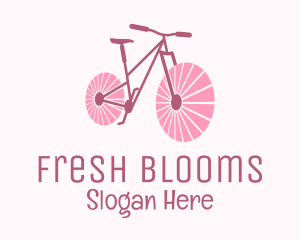 Pink Travel  Bike  logo design