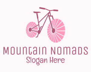 Pink Travel  Bike  logo design