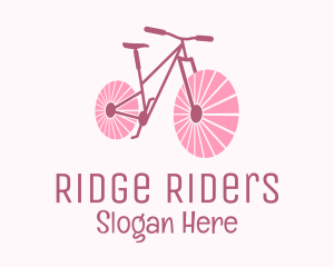 Pink Travel  Bike  logo design