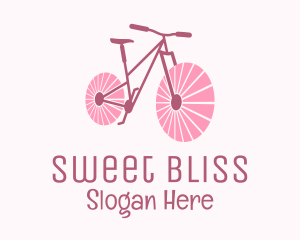 Pink Travel  Bike  logo design