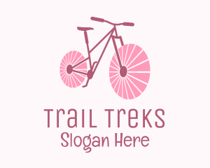 Pink Travel  Bike  logo design