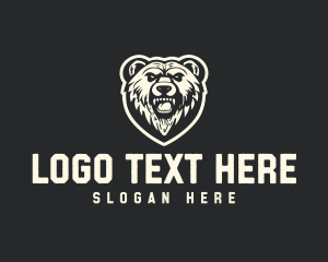 Fierce Grizzly Bear logo