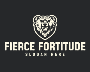 Fierce Grizzly Bear logo