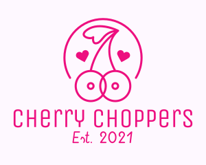 Adult Cherry Boobs logo design