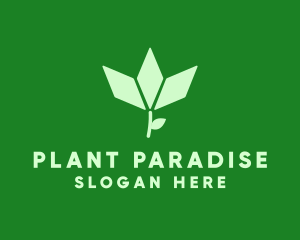 Organic Diamond Plant logo design