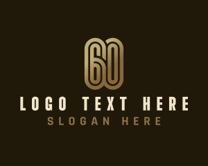 Modern Digital Number 60 logo