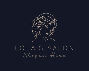 Flower Lady Salon logo design