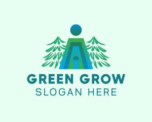 Green House Roof logo design