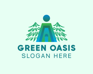 Green House Roof logo design