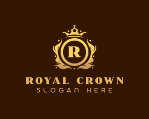 Stylish Royal Crown logo design
