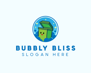 Rubbish Garbage Bin Collector logo design