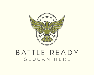 Military Eagle Crest logo