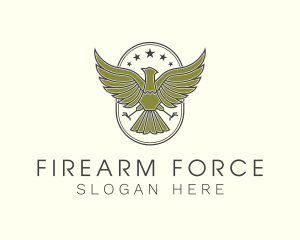 Military Eagle Crest logo design