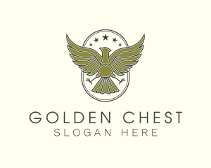 Military Eagle Crest logo design