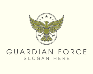 Military Eagle Crest logo design