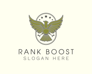 Military Eagle Crest logo design