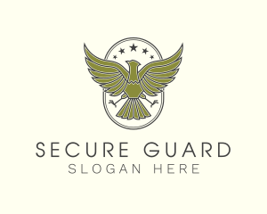 Military Eagle Crest logo