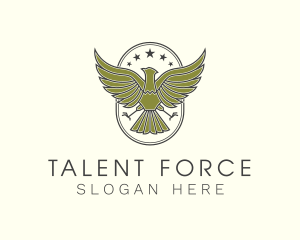Military Eagle Crest logo