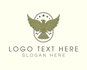 Military Eagle Coat of Arms Logo