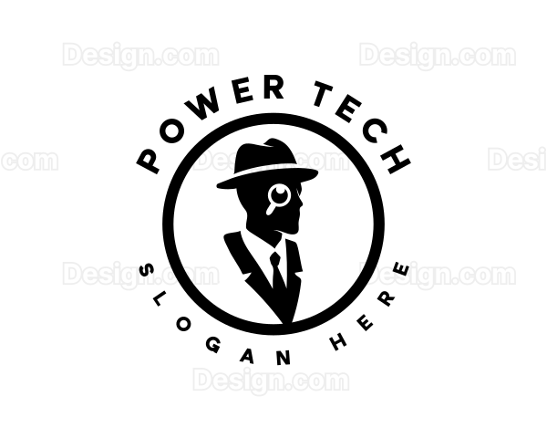 Anonymous Detective Man Logo