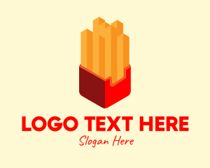 Isometric French Fries logo