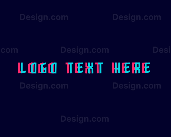 Glitch Neon Brand Logo